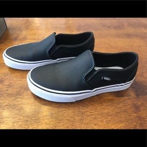 Vans Perf Leather Slip On (black)